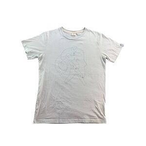 MONCAT x Typographia Graphic T Shirt Pistachio Green Organic Cotton Size Small